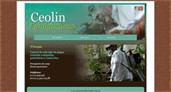 Desktop Screenshot of ceolinfumigaciones.com