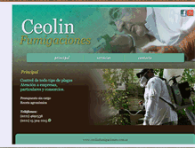 Tablet Screenshot of ceolinfumigaciones.com